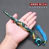 Arma de Brinquedo para Roubo Eterno Faca Larga Mestre Lobo Ouvir Tao Sombra do Crepúsculo Sombra Vermelha Faca Demônio Vila Zhengtai Faca Modelo de Liga Brinquedo