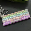 Oferta Especial Teclado Mecánico Real H61 Tecla Luz Mixta Alámbrico Eje Té Verde y Negro