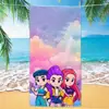 Produto Exclusivo de Venda Quente Transfronteiriça: Toalha de Praia Skpop Demon Slayer Personagem Feminino, Toalha de Banho de Praia Impressa em Microfibra