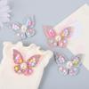 Parches con Patrones de Pedrería Termoadhesivos con Lazos de Mariposa Completos de Pedrería, Accesorios DIY para Ropa, Zapatos y Sombreros, Parches de Transferencia Térmica