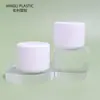 Fábrica OEM Personalizada 60g Garrafa de Grande Capacidade com Boca Larga Garrafa de Creme Facial Garrafa de Máscara Facial Plástico PP Branco Total Amostra de Creme
