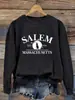 Sudadera de Calavera de Halloween Cuello Redondo para Mujer Otoño para Figura Pedido Urgente Chaqueta de Manga Larga Sudadera Chaqueta al por Mayor