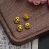 Liga Cor Preservada Contas Vazadas Contas Soltas Bola Esculpida Contas de Posicionamento Redondas Acessórios para Pulseira de Contas Artesanal Material DIY