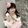 Mini Bolo de Aniversário Estilo Doce Acessórios de Cabelo Chapéu Rosa Xadrez Presilha de Cabelo Celebridade da Internet Adereços de Cabeça para Festa Fofos para Mulheres