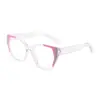 Nuevas Gafas Antiluz Azul Empalmadas Sencillas Estilo Ojo de Gato Transfronterizas de Raine para Mujer, Estilo Europeo y Americano, Monturas para Graduación, Gafas de Danyang