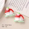 Accesorios de resina de dibujos animados para hacer tú mismo, accesorios de fresa, postre, crema, pegamento, pinza para el cabello hecha a mano, funda para teléfono móvil, hebilla para zapatos, lote de accesorios