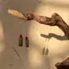 Xiangsi Original Artesanal Nicho Novo Design Chinoiserie Brincos de Pedra Natural Granate Brincos Clipe de Orelha Retrô Borlas