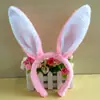 Diadema Fina de Orejas de Conejo para Niños Pequeños Diadema Lentejuelas Conejito de Peluche Conejito Animal Pequeño Accesorios para la Cabeza