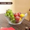Venta al por mayor cuenco para hacer fortuna cuenco de vidrio lingote de oro apertura del cuenco rojo sala de estar plato de frutas adornos cornucopia apertura