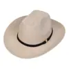 Chapéu de coco western em jeans com aba virada para cima, estilo Xizang, chapéu de feltro, outono e inverno, retrô, chapéu Jazz britânico