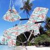 Funda para silla de playa transfronteriza, funda para sillón reclinable, bolsa de toalla, bolsa de toalla de playa, serie flamenco, docena digital 3D
