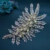 Coroa de noiva europeia e americana com strass e pedras pesadas Acessórios de cabelo para noiva Peça de cabelo Acessórios para vestido de noiva DZ012