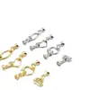 Color preservante liso redondo Oval corazón doble hebilla hebilla sencilla hebilla universal diy collar pulsera hebilla de conexión accesorios de joyería