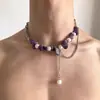 Collares transfronterizos de estilo punk de alta resistencia para hombres y mujeres, estilo gótico de subcultura, cadenas para la clavícula y collares de personalidad de nicho de moda