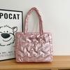 Bolsa de Tela de Algodón para Ropa de Mujer Gran Capacidad 2025 Nuevo Otoño e Invierno Versátil Bolso de Hombro de Compras Bolso Tote Casual para Ropa de Clase y Trabajo