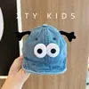 Gorros para Bebé Primavera y Otoño Estilo Nuevo Lindo Dibujo Animado Gorra de Béisbol de Mezclilla para Niños y Niñas, Sombrero de Ala Suave Protector Solar para Bebés y Niños Pequeños