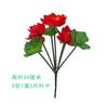 Simulação Flor de Lótus 7 Cabeças Flor de Seda de Lótus Lótus Aquático Templo Buda Salão Flor Decorativa Adereços de Performance Flor Flor Falsa