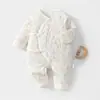 Macacão Borboleta Estilo Outono/Inverno para Recém-Nascidos Classe A 40g Algodão Fino Macacão de Bebê Bolsa de Maternidade