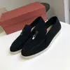 Mocasines LP sin etiqueta para mujer Piel Genuina Slip-on Zapatos Casuales Gamuza Guisantes Planos Planos Británicos Cómodos