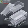 Caja de Exhibición Transparente Rectangular con Tapa, Caja de Almacenamiento de Plástico PS, Caja para Lingotes de Inversión, Caja de Empaque para Ginseng y Materiales Medicinales