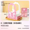 520 Regalo de San Valentín Caja de Empaque para Pastel de Dos Compartimentos Taza de Papel para Mousse Caja Portátil para Llevar Caja de Regalo para Productos Horneados