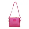 2026 Bolso Cuadrado Pequeño Nuevo para Mujer Bolso de Hombro Simple Japonés Bolso Cruzado de Color Caramelo Bolsa Portátil Impermeable Transparente para Teléfono