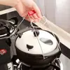 Pinza para Platos de Acero Inoxidable, Herramienta de Cocina Anti quemaduras, Pinza Multifuncional para Tazones y Platos, Pinza para Platos y Recipientes al Vapor