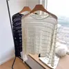 Tienda Insignia Shanghai Dan Nong/Suéter Delgado de Punto Hueco de Seda Tencel/Cubierta de Ganchillo Fina Top Protector Solar