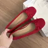 Zapatos de mujer estilo francés, novedad otoño 2026, zapatos planos casuales para aumentar la altura con lazo, zapatos de mujer slip-on de punta baja