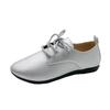 Sapatos Casuais Femininos Versáteis para Todas as Estações Moda Primavera/Verão 2026 Sapatos de Cadarço Planos Sapatos Individuais Estilo Coreano Bico Redondo Superfície Macia Sapatos Femininos Tamanho Grande