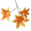Flores Artificiales Flor Naranja Materiales Boda Salón de Bodas Decoración del Hogar Rosas Artificiales Flores Falsas Flores de Plástico Venta al por Mayor