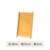 Nuevo Estilo Chino 2025 Nuevo Bambú Color Natural Mango Bandeja para Té Hogar Juego de Té Kung Fu Taza de Té Bandeja de Servicio y Almacenamiento de Té
