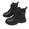 Botas para Niña 2026 Otoño e Invierno Nuevo Estilo Zapatos para Niño Botas de Invierno Forradas de Borrego Botas Cortas Estilo Británico Populares para Niña