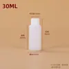 Spot Wholesale Botella de Plástico Blanca Semitransparente con Tapa 100ml 500ml Sub-Botella de PE Botella de Muestra Sellada para Líquido Pigmentado