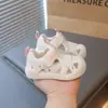 Sandalias para Caminar para Niños Pequeños 2026 Verano Huecas Zapatos para Caminar para Niñas Suela Suave Antideslizante Zapatos para Bebé para Interiores Niños