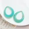 Accesorios para Joyería DIY al por Mayor Personalizados de Dos Tonos Mármol Resina Hueca Gota de Agua Pendientes Colgantes Colgantes Accesorios de Resina