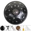 Lufing Disco de Mano Tambor de Mano Handpan Disco de Mano 440 Hertz 432 Hertz Forjado a Mano Tambor Etéreo Tambor de Lengüeta de Acero