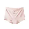 Cuecas Boxer Femininas de Modal 10A Virilha Antibacteriana de Seda de Amora Tamanho Grande para Meninas Boxer Sem Costura de Cintura Média