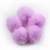 Bola de Pelo Falso de Conejo de 4 cm Pompones para Manualidades Bola de Pelo de Colores Accesorios para Zapatos y Sombreros Colgante para Llavero Accesorios para Ropa En Stock