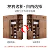 Guarda-roupa com porta de correr para casa, quarto, quarto de aluguel, apartamento pequeno, moderno, minimalista, cor de madeira maciça, armário de montagem simples