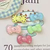Nuevo Pasador de Pelo de Lunares Dopamina con Lazo Color Macarrón Pasador de Flequillo Lateral para Niños Accesorios para el Cabello