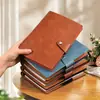 Cuaderno Personalizado A5 Desmontable de Piel Suave para Almacenamiento, Cuaderno de Negocios de Alta Gama, Cuaderno de Registro de Trabajo, Cuaderno de Estudio para Estudiantes