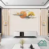 Papel Tapiz Personalizado para Pared de Fondo de TV para Sala de Estar, Mural Nuevo de Tela para Pared 5D, Tela para Pared Elegante y Estilizada 8D