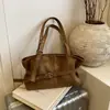 Bolso de Hombro Casual para Viajes Diarios de Mujer 2025 Otoño Nuevo Estilo Moda Gran Capacidad Plegado Retro
