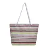 Bolsa Fresca Listrada de Verão para Mulheres 2026 Nova Tendência Fashion Color-Block Bolsa Tote Grande Capacidade Bolsa de Ombro para o Dia a Dia