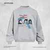 Sudadera de manga larga con cuello redondo y estampado de personaje estilo americano para hombre, top informal tipo pullover estilo ins perezoso de alta calle para primavera y otoño
