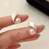 Pendientes Espirales Retro Plateados Cepillados, Lujo Ligero, Gama Alta, Pendientes Elegantes y Versátiles