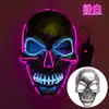 Máscara Luminosa de Luz Fría Amazon Transfronteriza 2026 Fiesta de Halloween Máscara de Calavera Led Horror