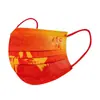 Vermelho China Eu Te Amo China Descartável Embalada Individualmente Máscara Vermelha da Internet Estilo Chinês Máscara de Três Camadas Cor Degradê