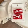 Nuevo Estilo Pinza para el Cabello de Niña de Punto con Lazo en Forma de Corazón Pasador Pinza Lateral Pinza para el Flequillo